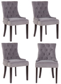 Set of 4 dining chairs Aberdeen velvet