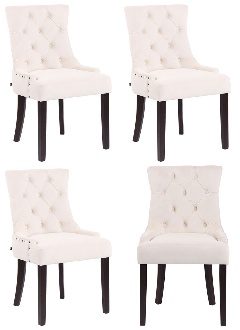 Set of 4 dining chairs Aberdeen velvet