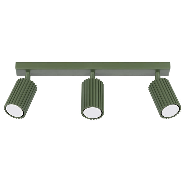 Ceiling lamp KARBON 3L olive green