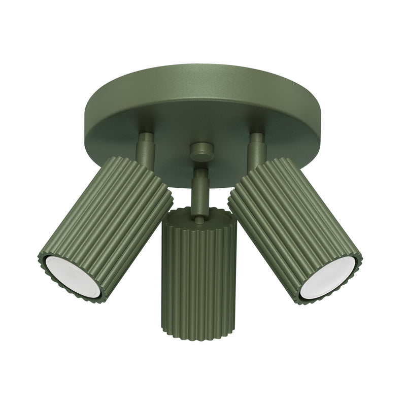 Plafond KARBON 3P olivgrün