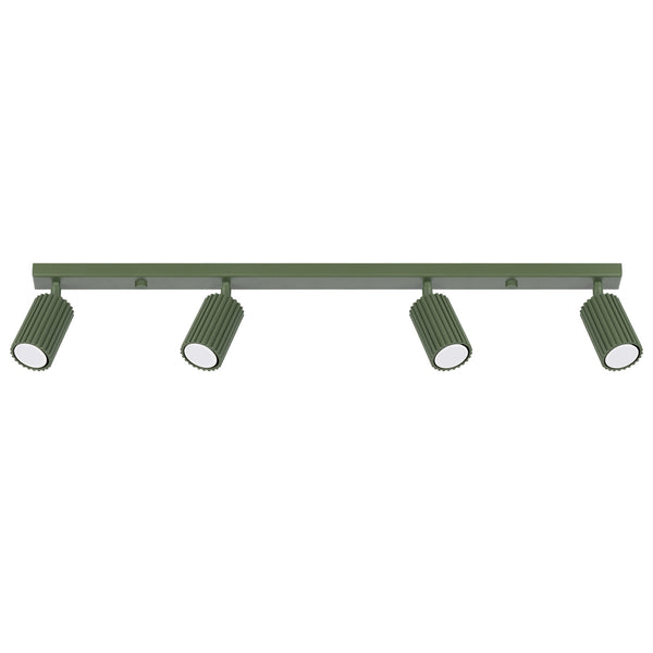 Ceiling lamp KARBON 4L olive green