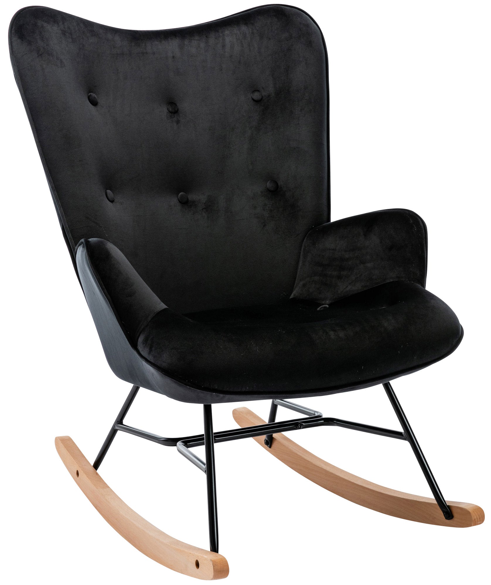 Rocking chair Sanka velvet