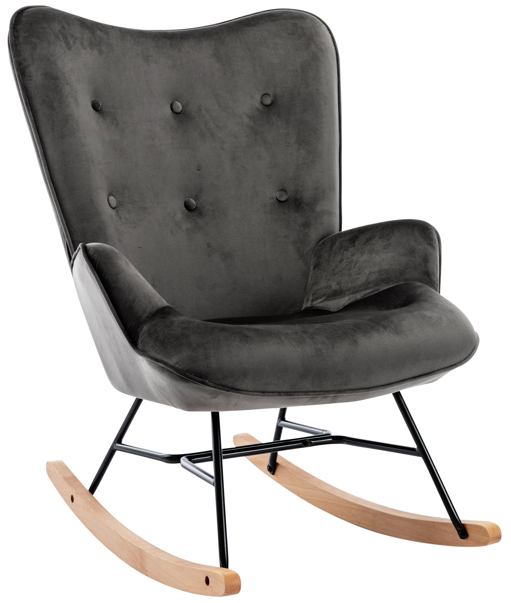 Rocking chair Sanka velvet