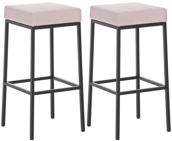 Set van 2 barkrukken Montreal kunstlederen bekleding