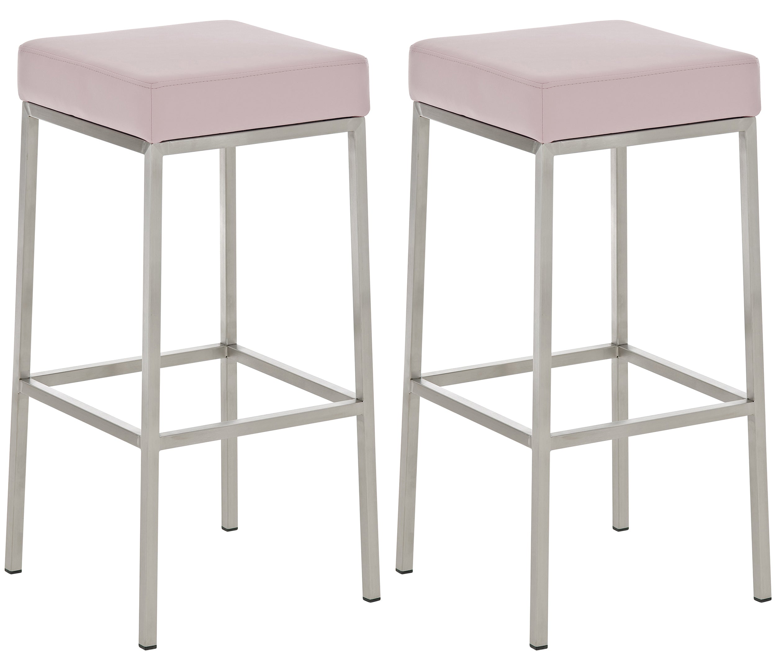 Set of 2 bar stools Montreal faux leather cover