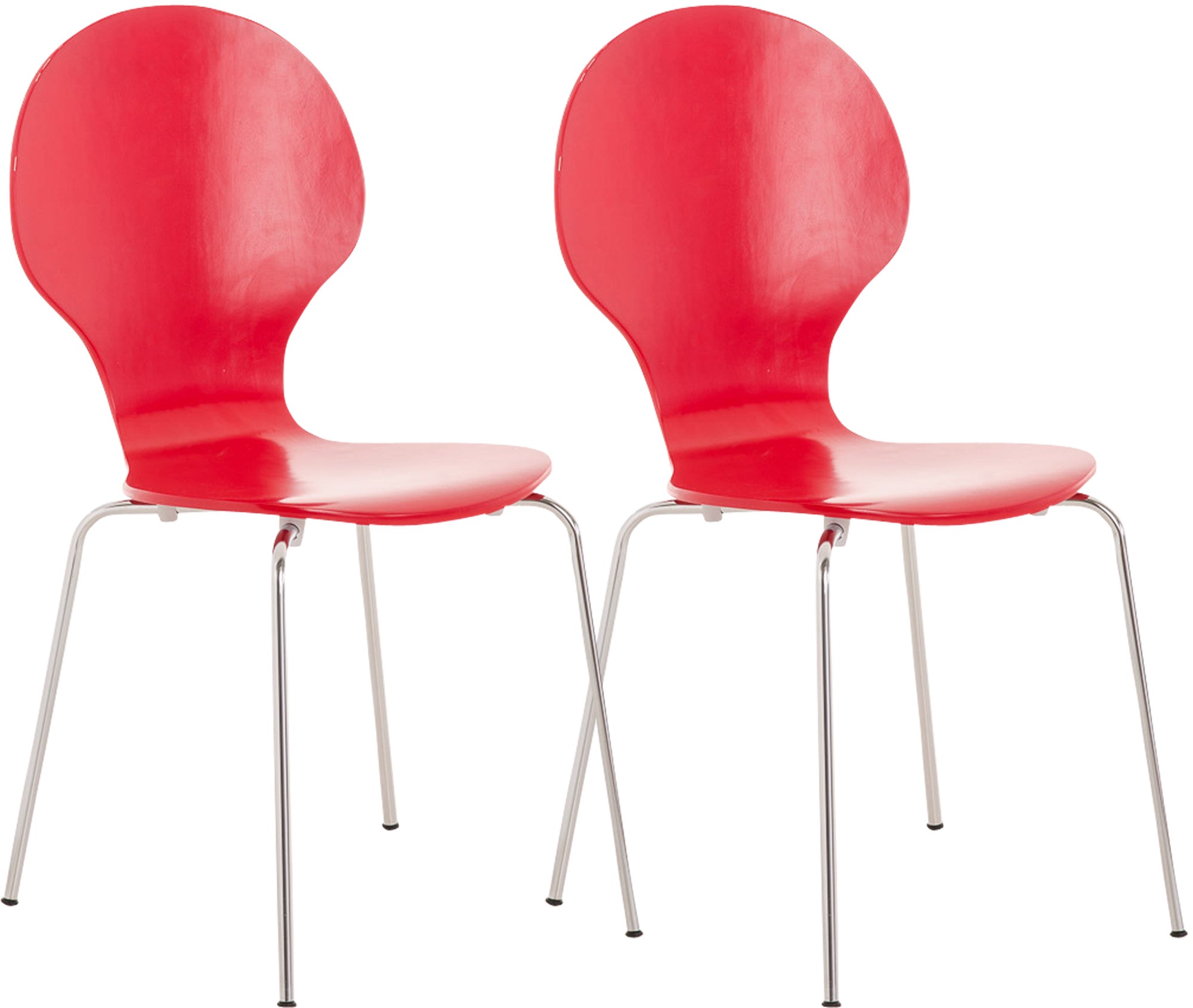 2x DIEGO ergonomic stacking chairs