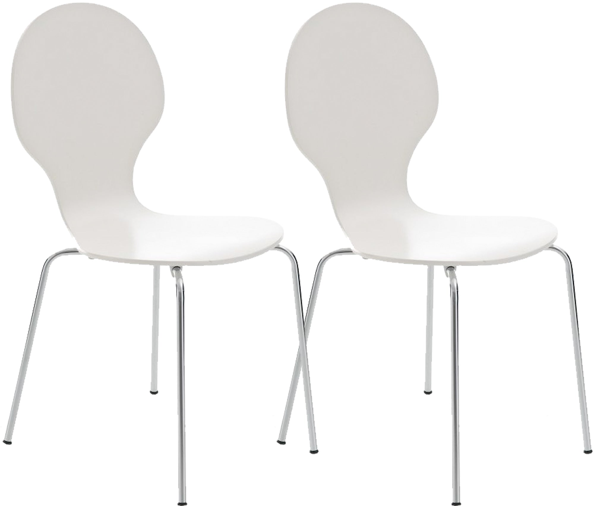 2x DIEGO ergonomic stacking chairs