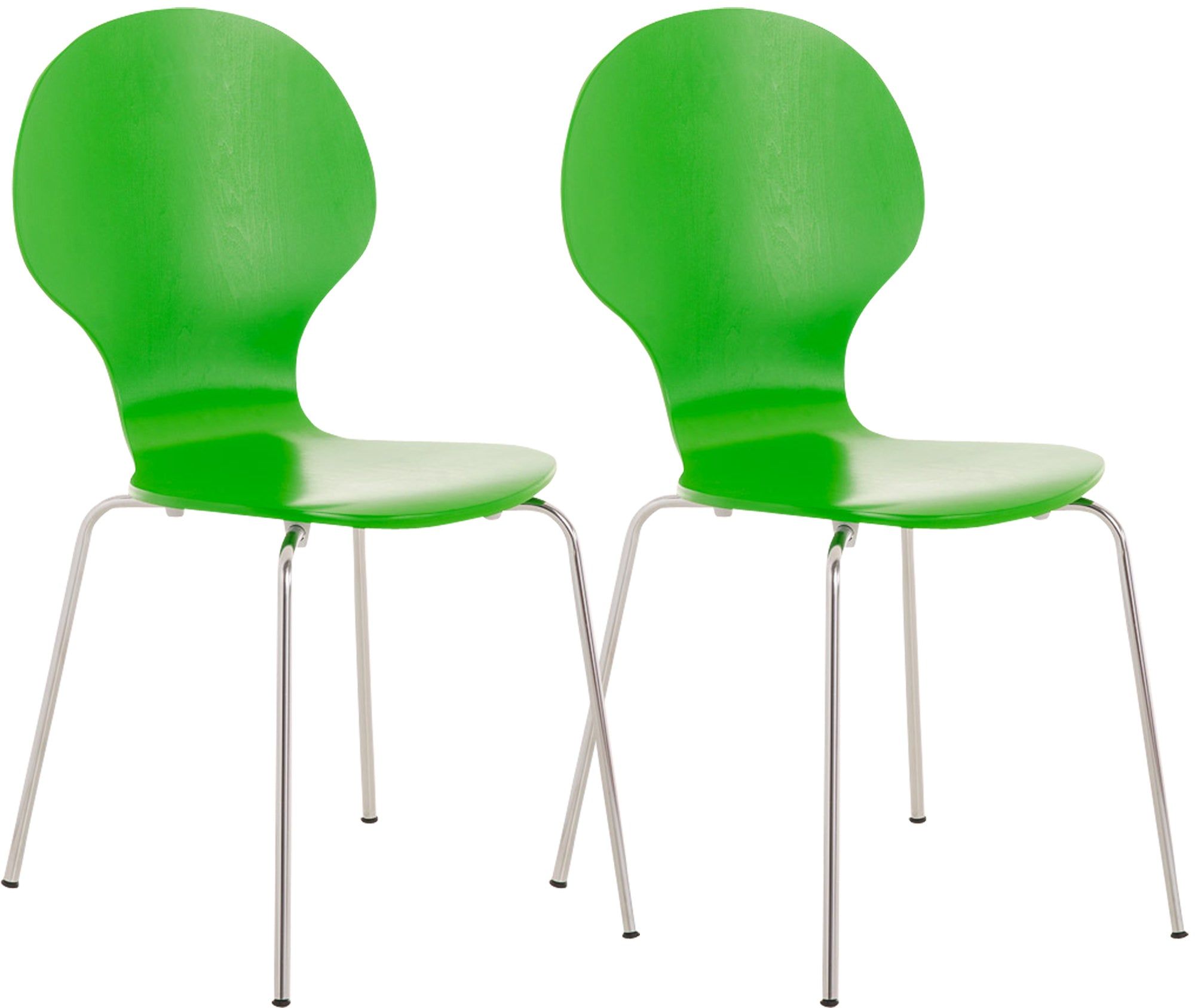 2x DIEGO ergonomic stacking chairs
