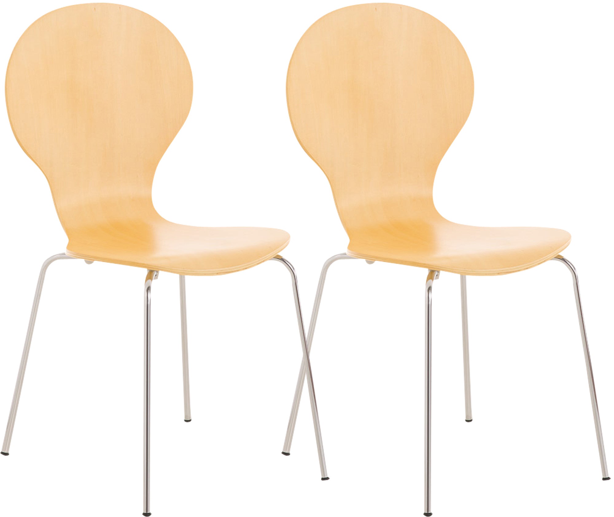 2x DIEGO ergonomic stacking chairs