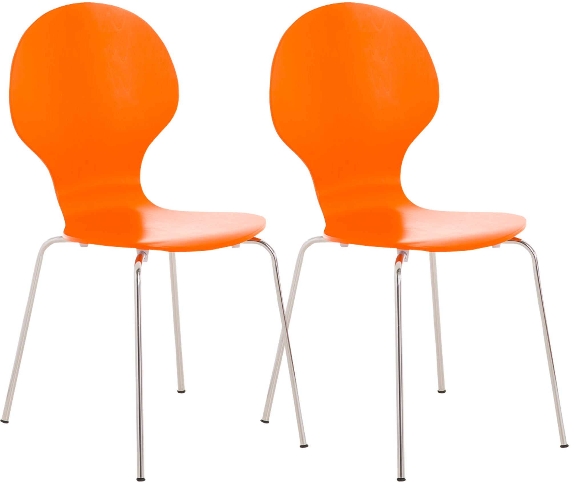 2x DIEGO ergonomic stacking chairs