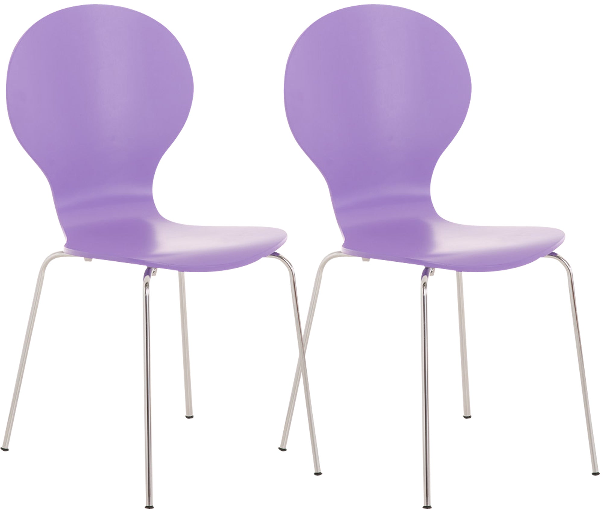 2x DIEGO ergonomic stacking chairs