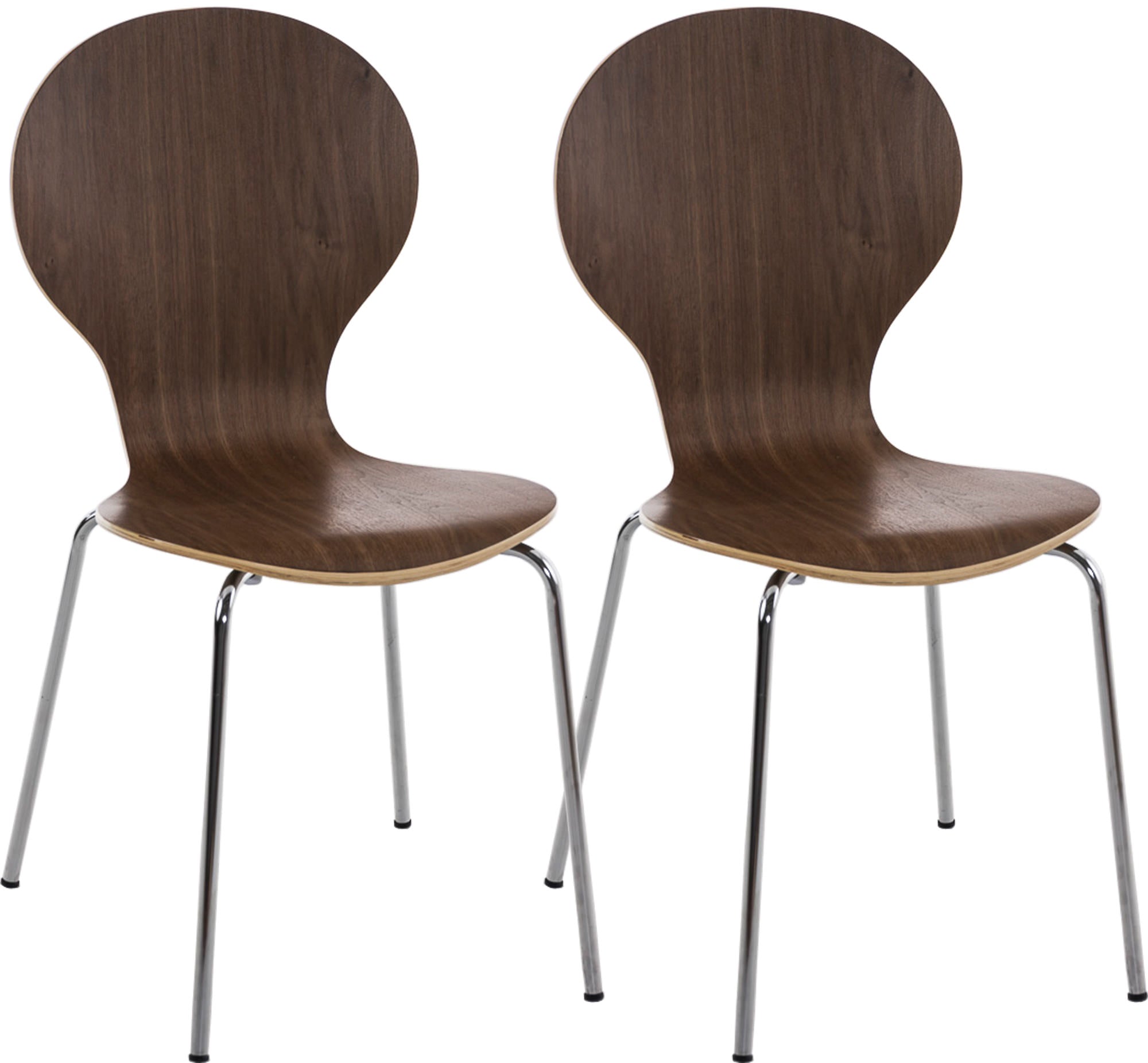 2x DIEGO ergonomic stacking chairs