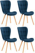 Set of 4 Elda Velvet Chairs