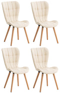 Set of 4 dining chairs Elda artificial leather
