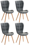 Set of 4 dining chairs Elda artificial leather