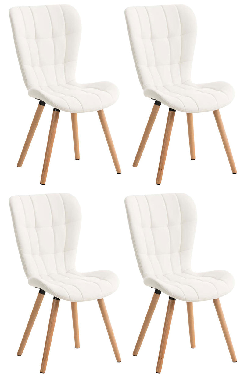 Set of 4 dining chairs Elda artificial leather