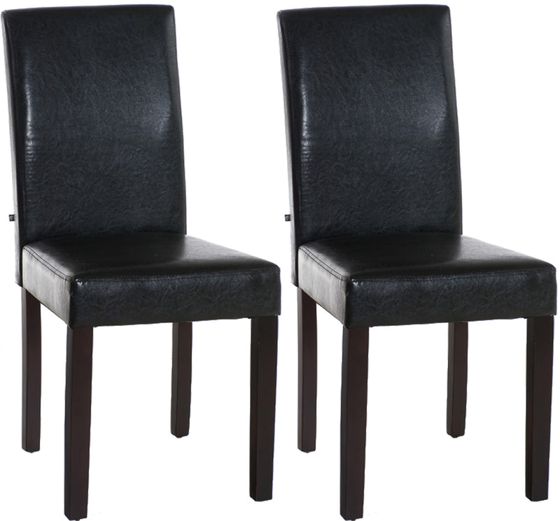Set van 2 eetkamerstoelen Ina kunstleer
