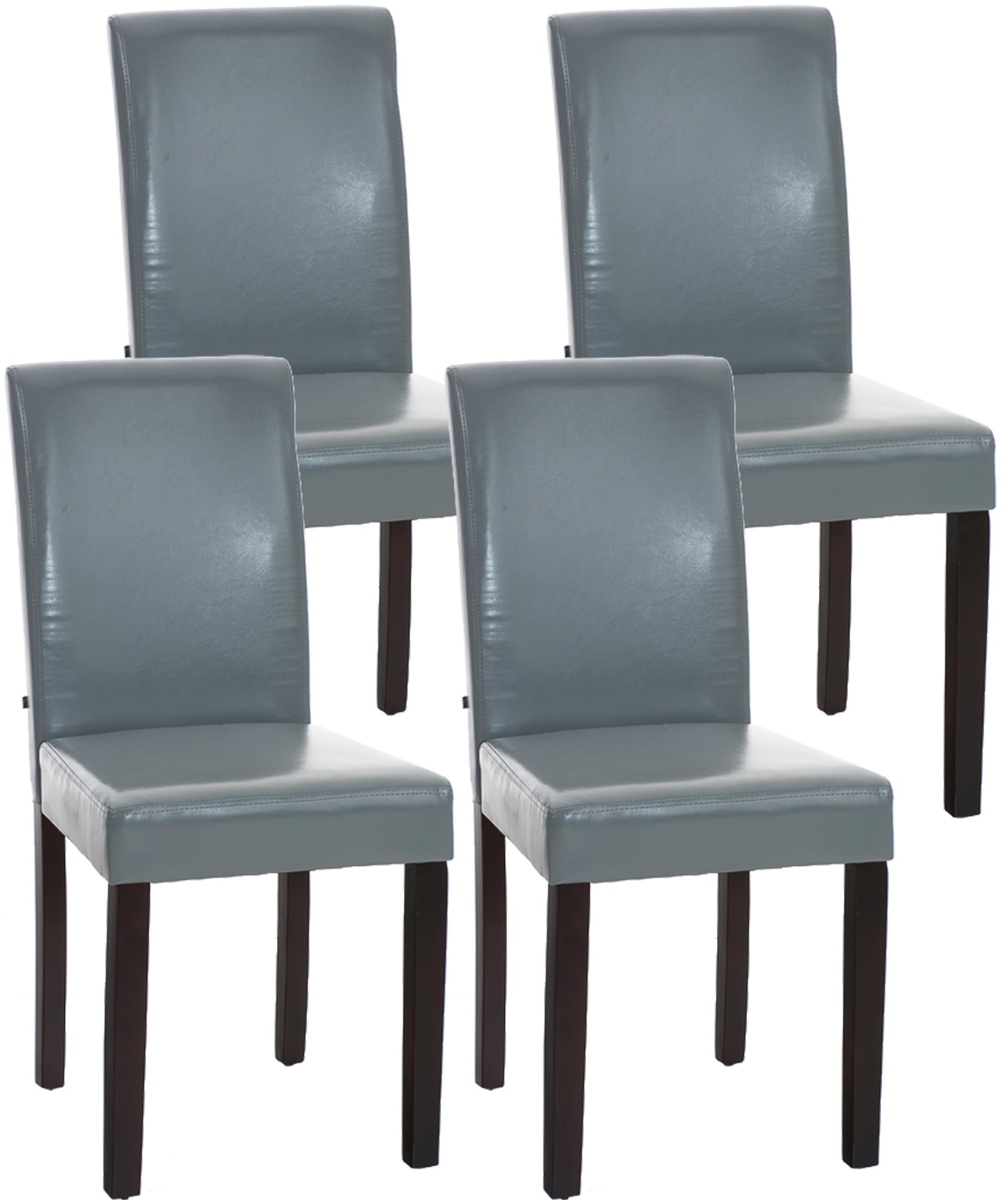 Set van 4 eetkamerstoelen Ina kunstleer