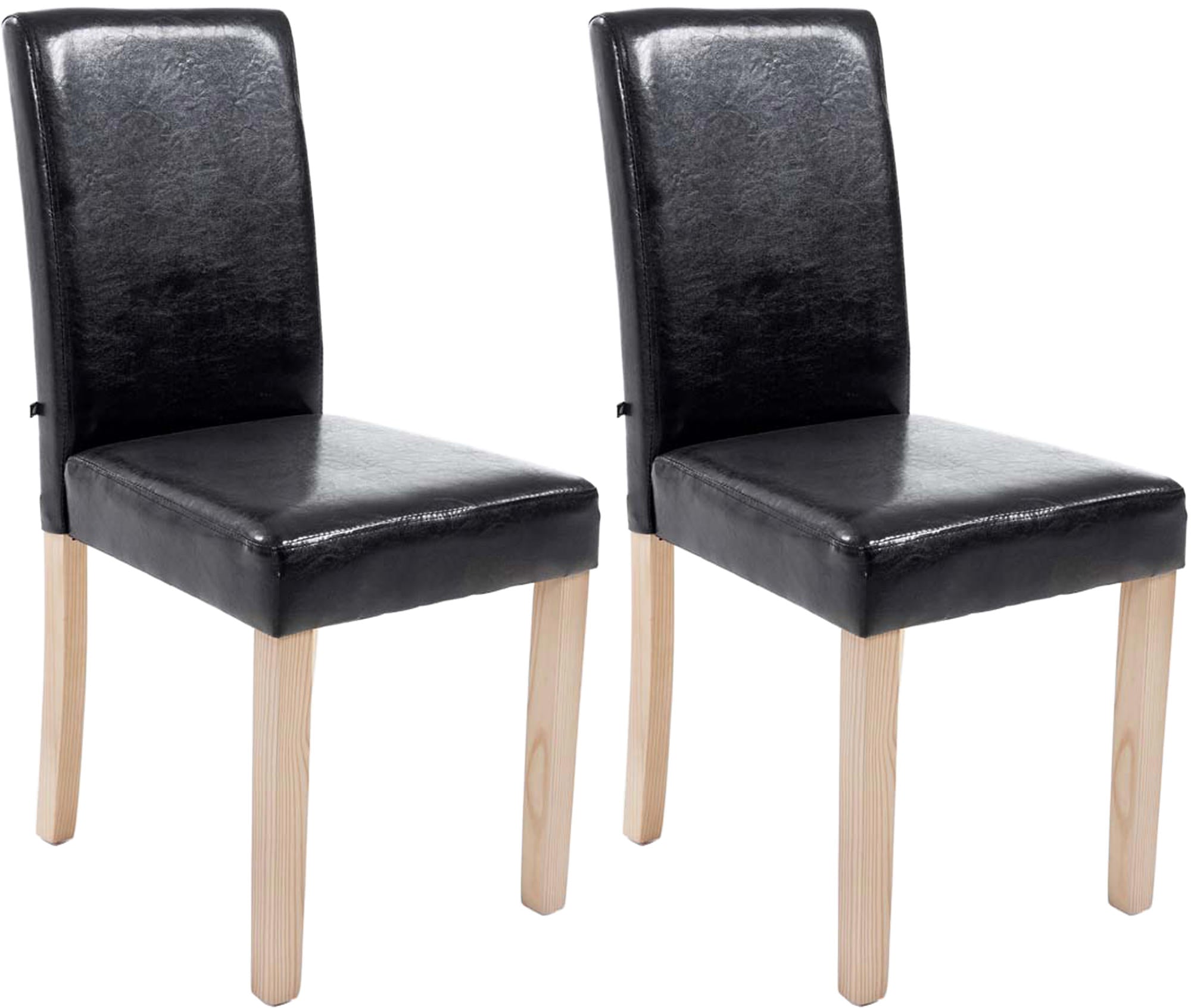 Set van 2 eetkamerstoelen Ina kunstleer
