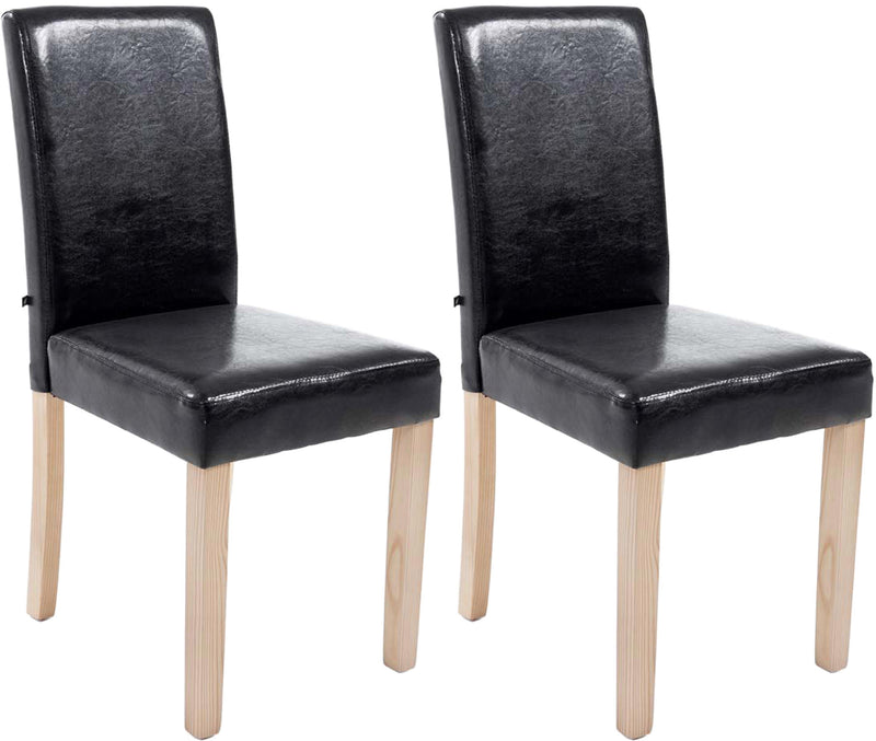 Set van 2 eetkamerstoelen Ina kunstleer