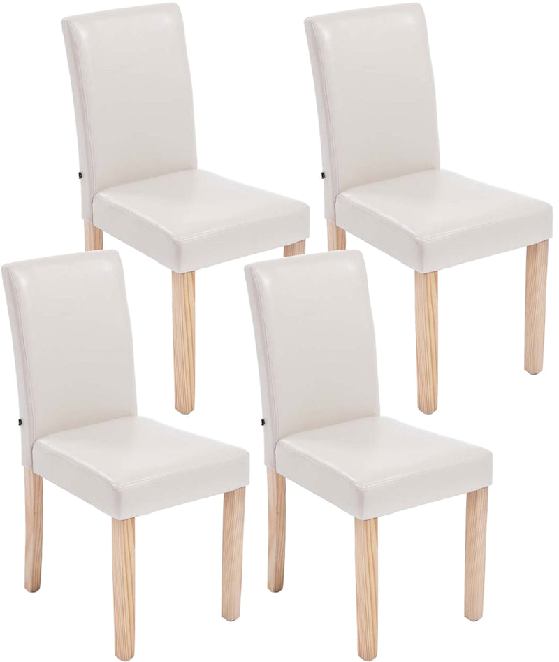 Set van 4 eetkamerstoelen Ina kunstleer