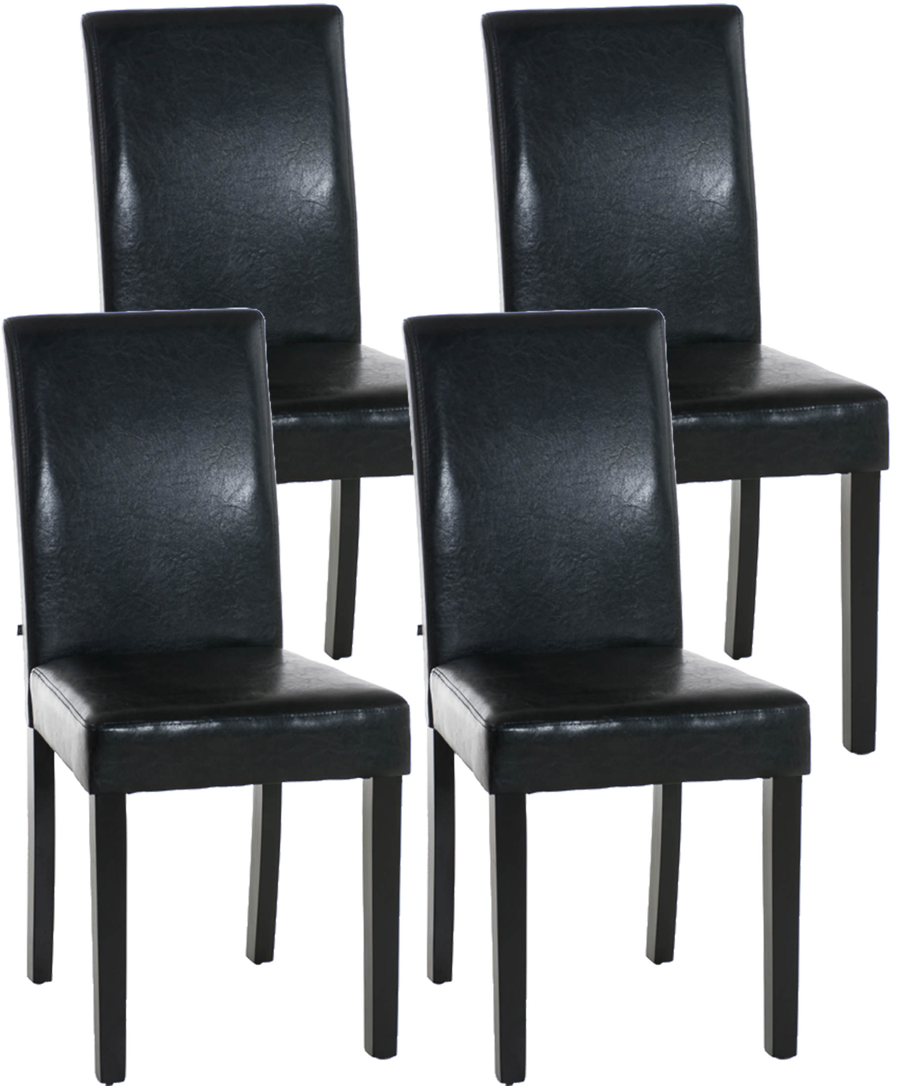 Set van 4 eetkamerstoelen Ina kunstleer