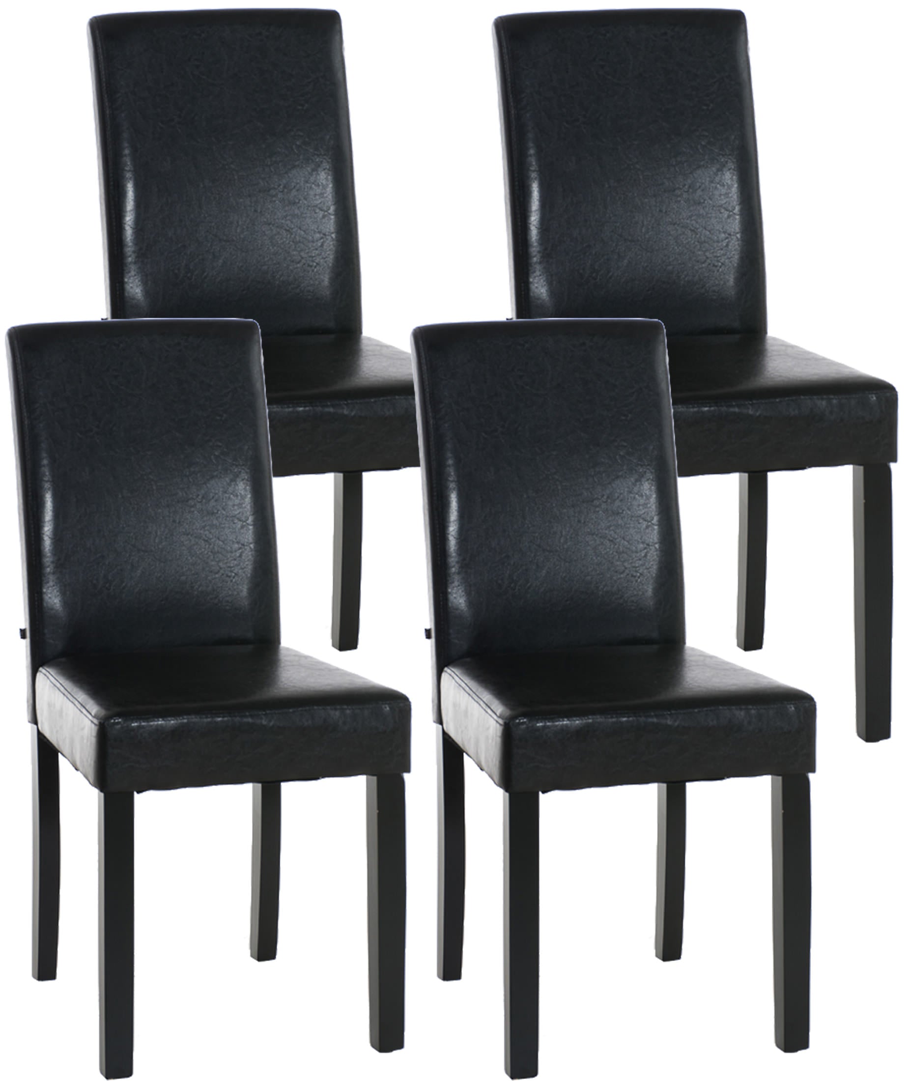Set van 4 eetkamerstoelen Ina kunstleer