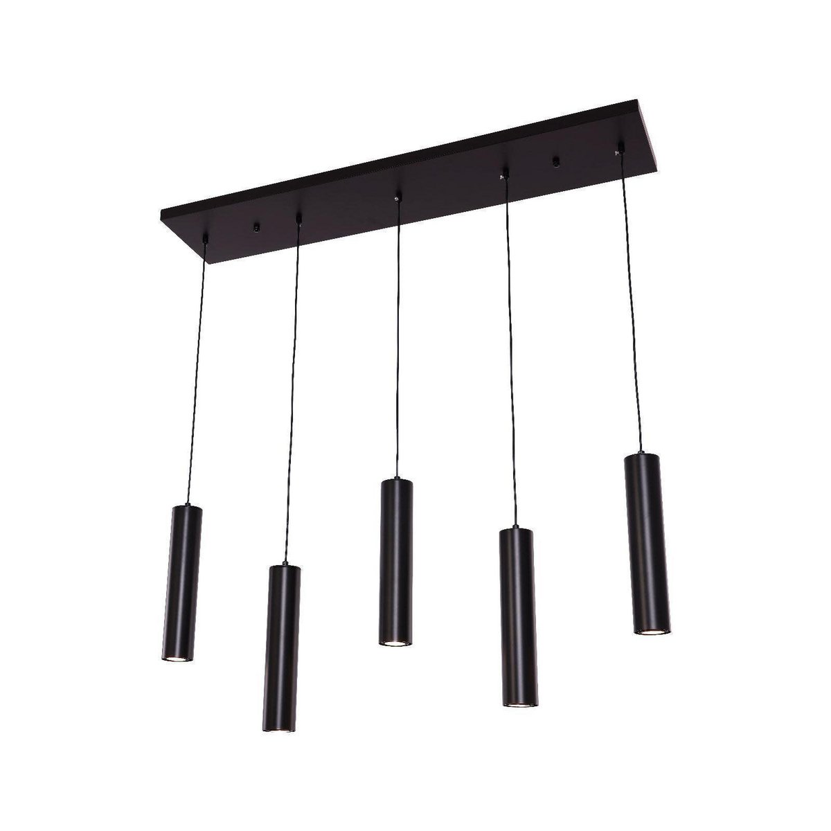 Pendant light cylinder dining table 5 | Black
