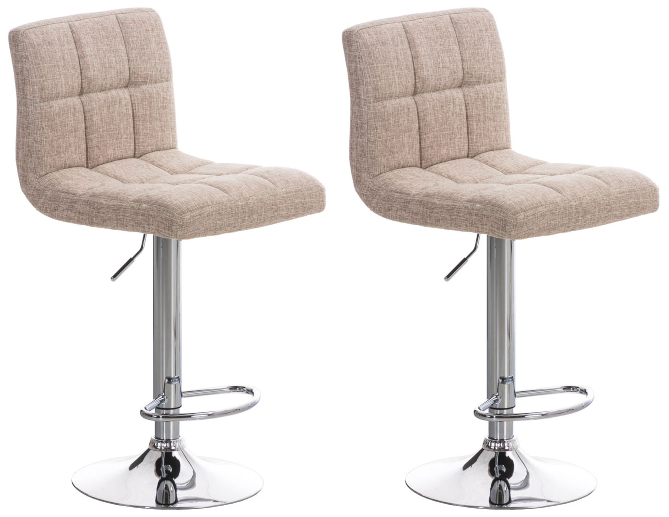 Set of 2 bar stools Peru fabric