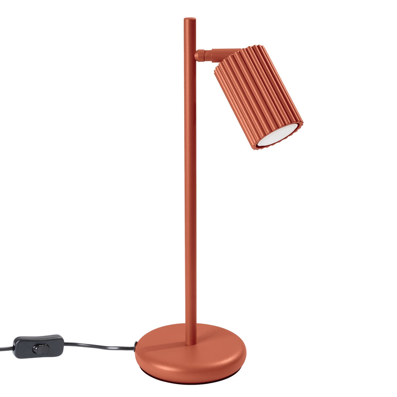 Tischlampe Karbon Ockerrot Aluminium Modern Minimal
