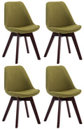 Set of 4 visitor chairs Borneo V2 fabric