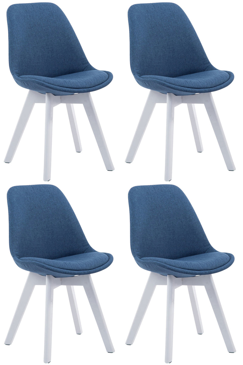 Set van 4 bezoekersstoelen Borneo V2 stof