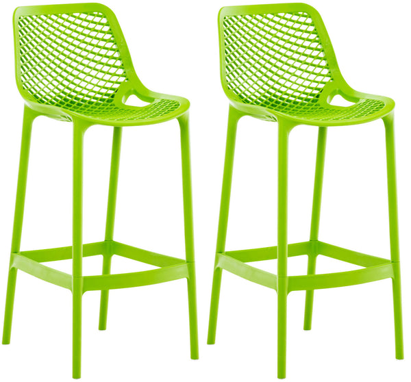 Set of 2 Outdoor Bar Stools Air
