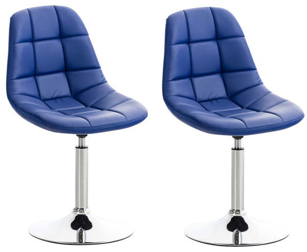 Set of 2 chairs Emil faux leather