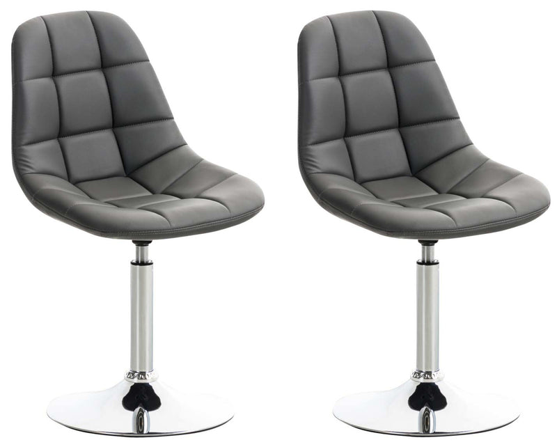 Set of 2 chairs Emil faux leather