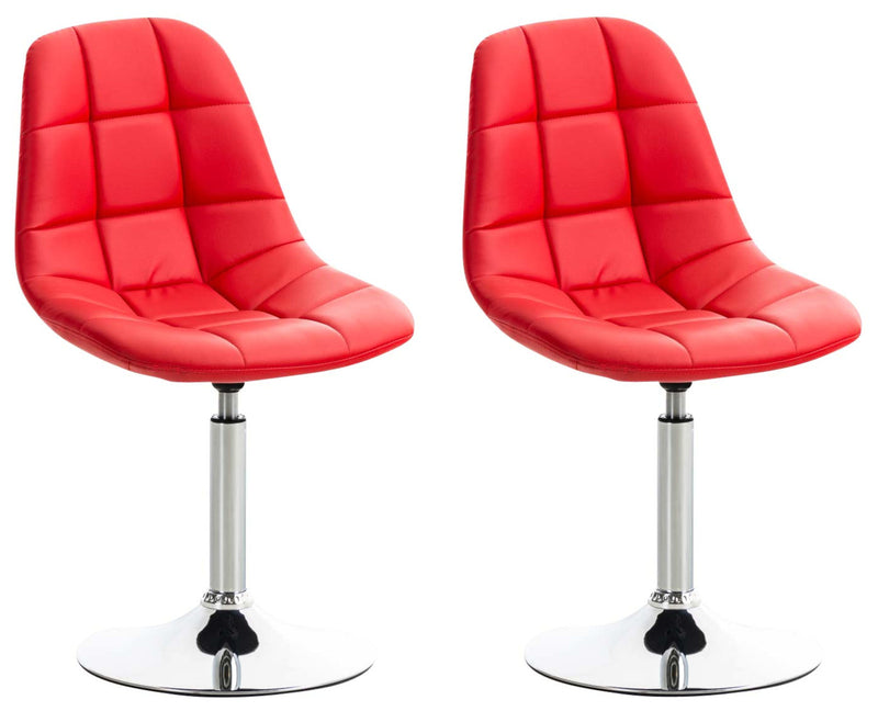 Set of 2 chairs Emil faux leather