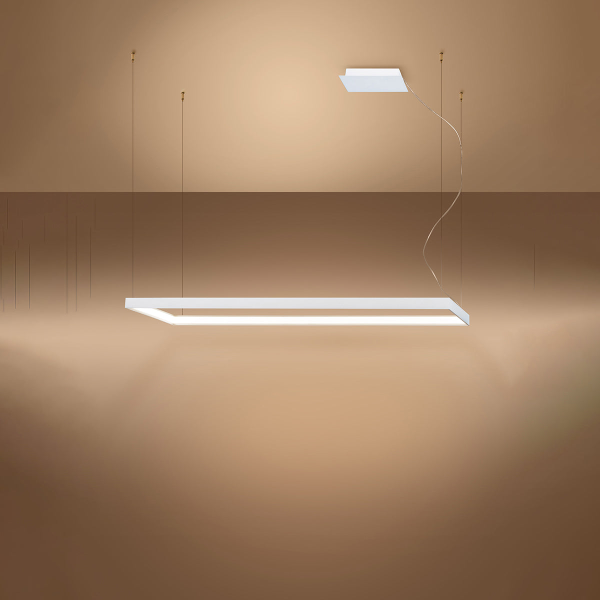 Chandelier TUULA L white 3000K
