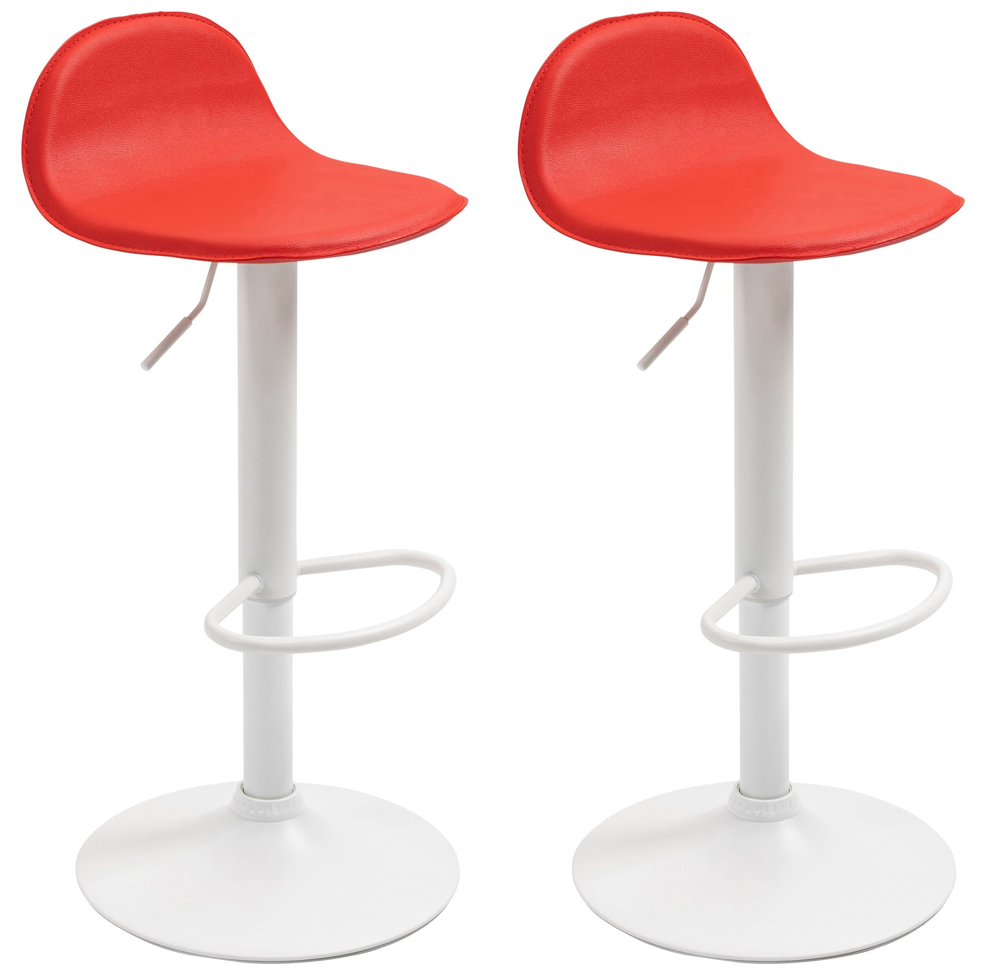 Set van 2 barkrukken Lana V2 kunstleer