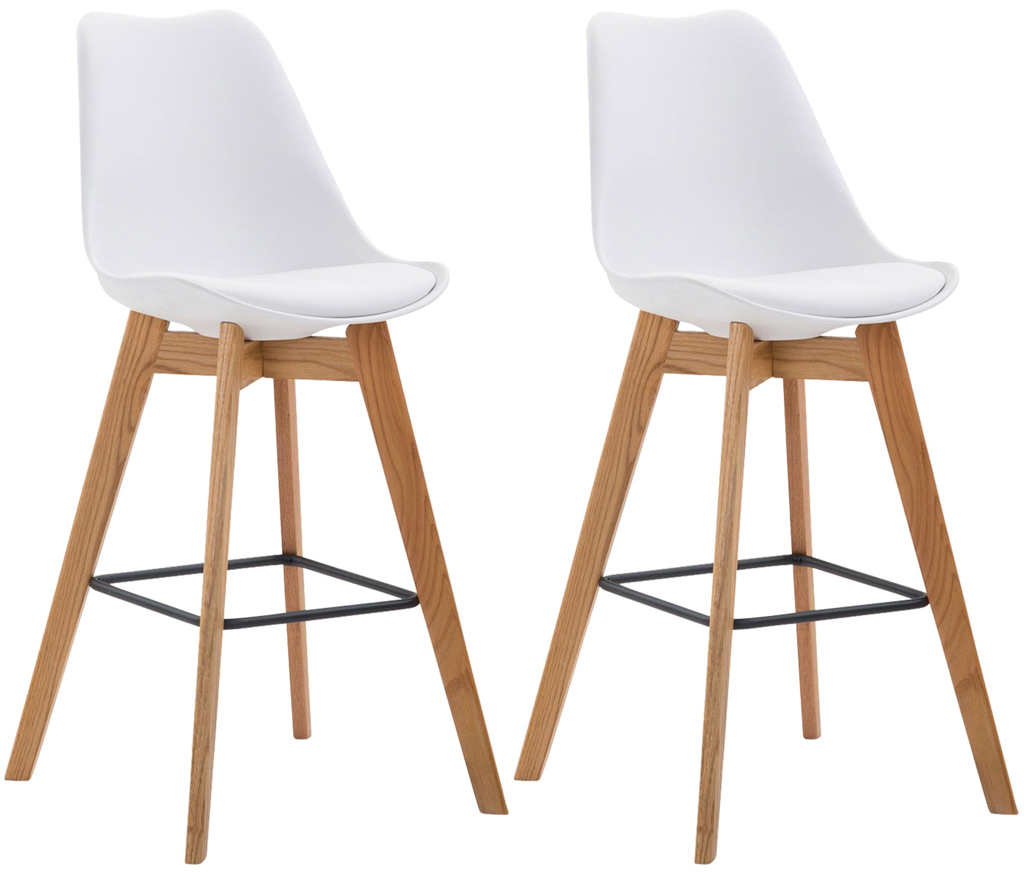 Set of 2 bar stools Metz plastic