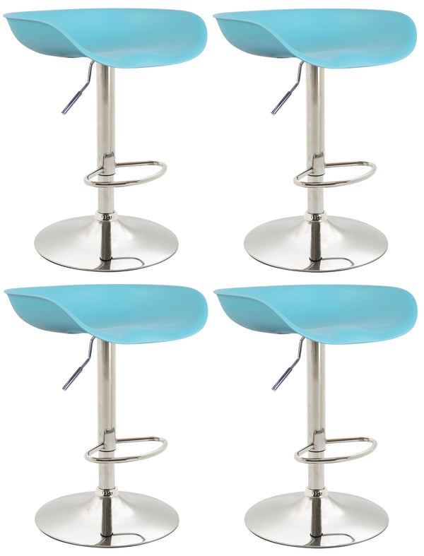 Set of 4 Anaheim plastic bar stools