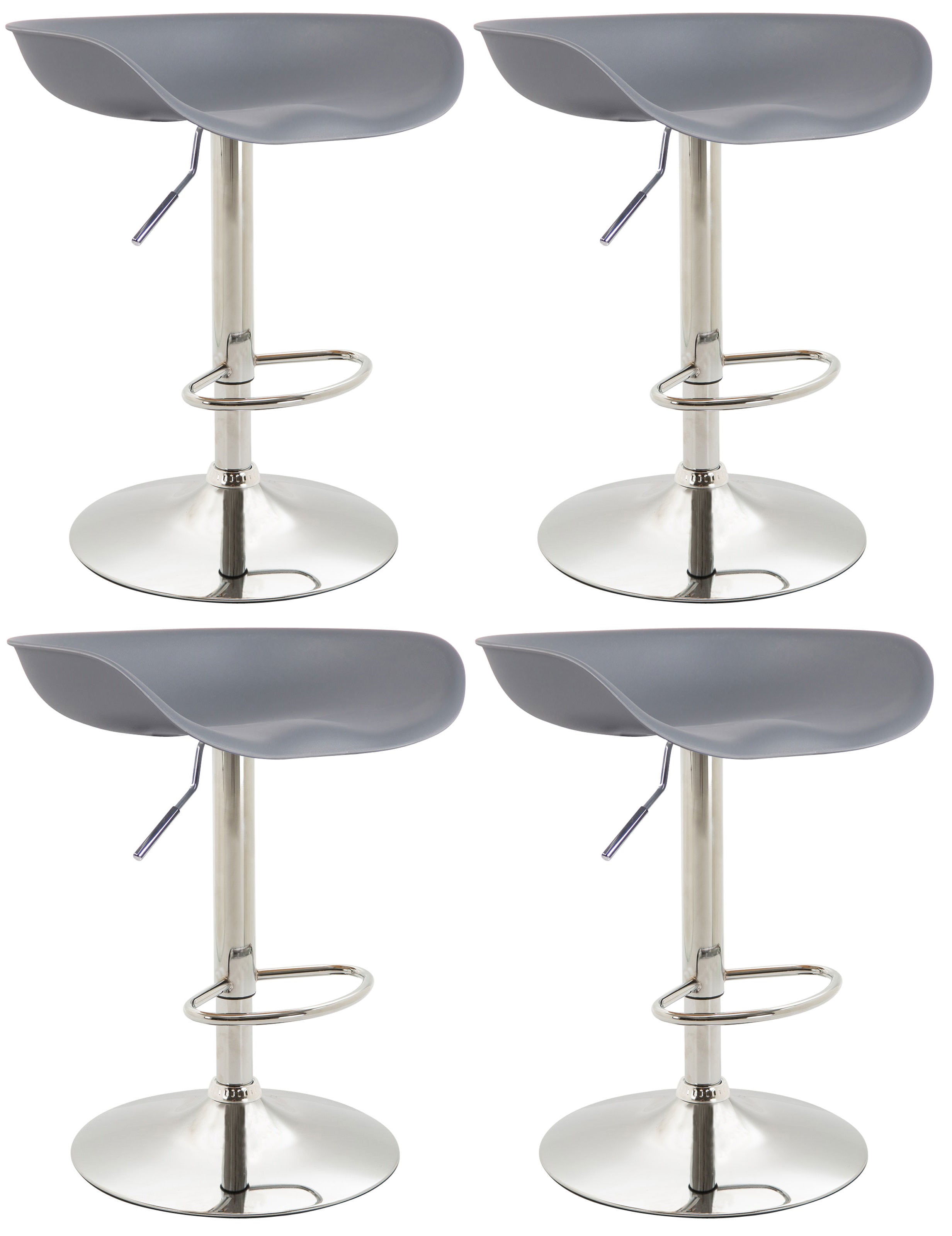 Set of 4 Anaheim plastic bar stools