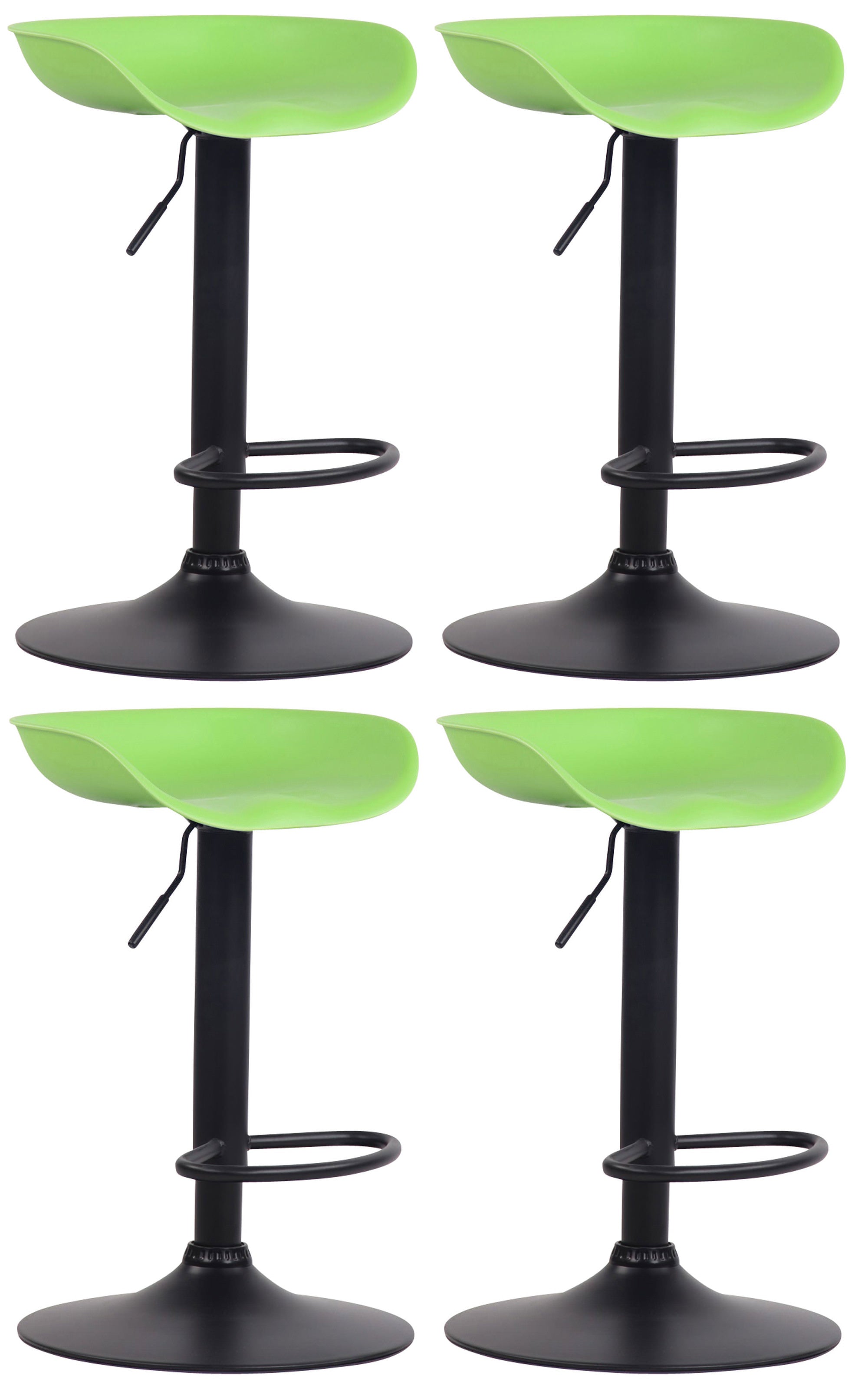 Set of 4 Anaheim plastic bar stools