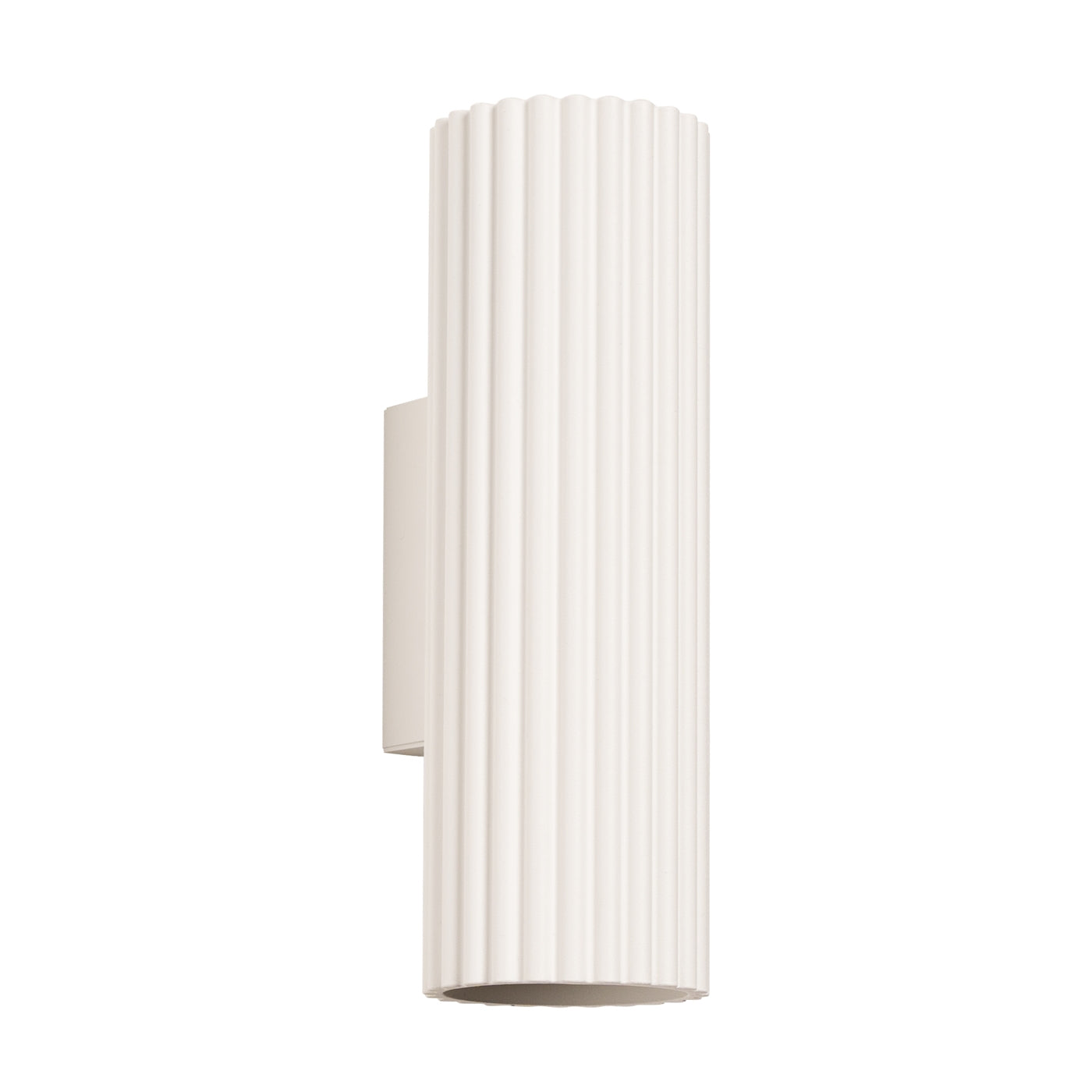 Wandleuchte Karbon 20 Beige Aluminium Geriffelt Modern