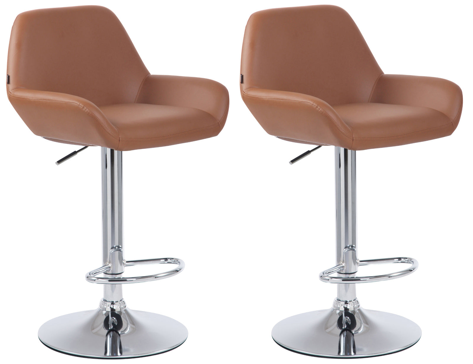 Set van 2 barkrukken Braga kunstleer