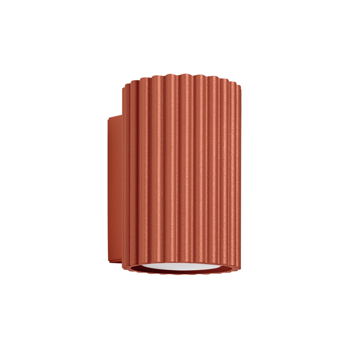 Wandleuchte Karbon 10 Ockerrot Aluminium Kompakt Modern