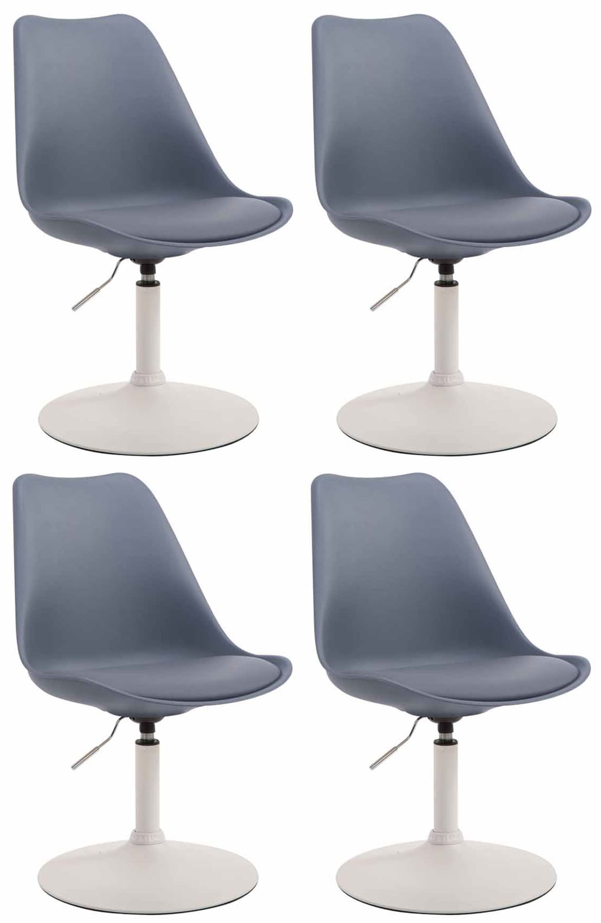 Set van 4 Maverick kunststof eetkamerstoelen