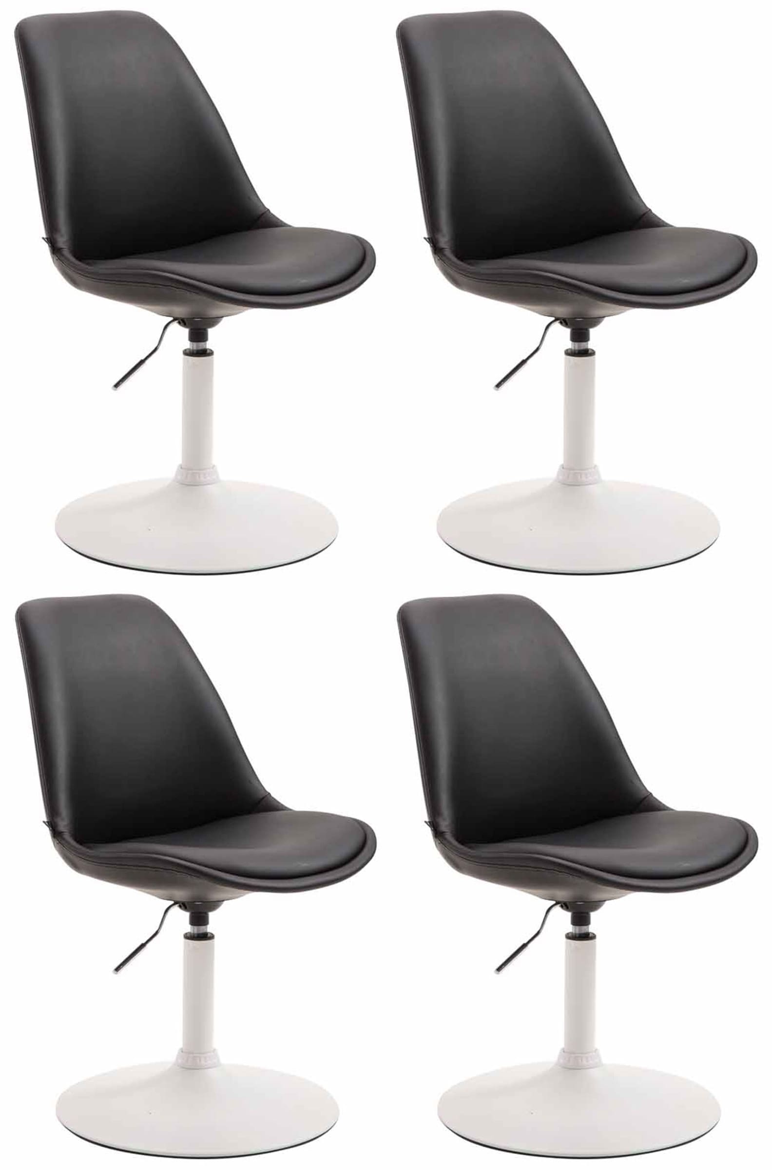 Set van 4 Maverick kunstleren eetkamerstoelen