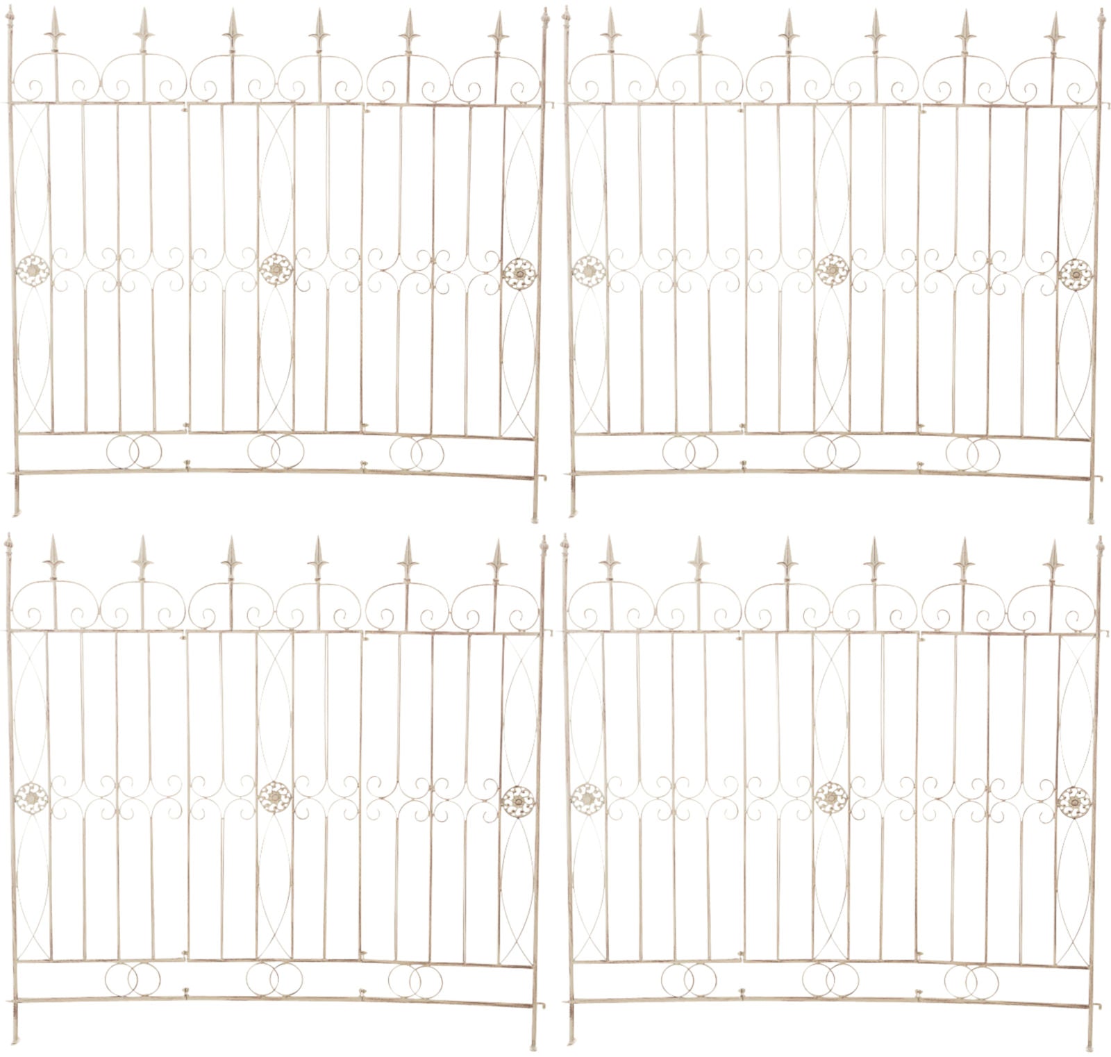 Set of 4 garden fences Chard