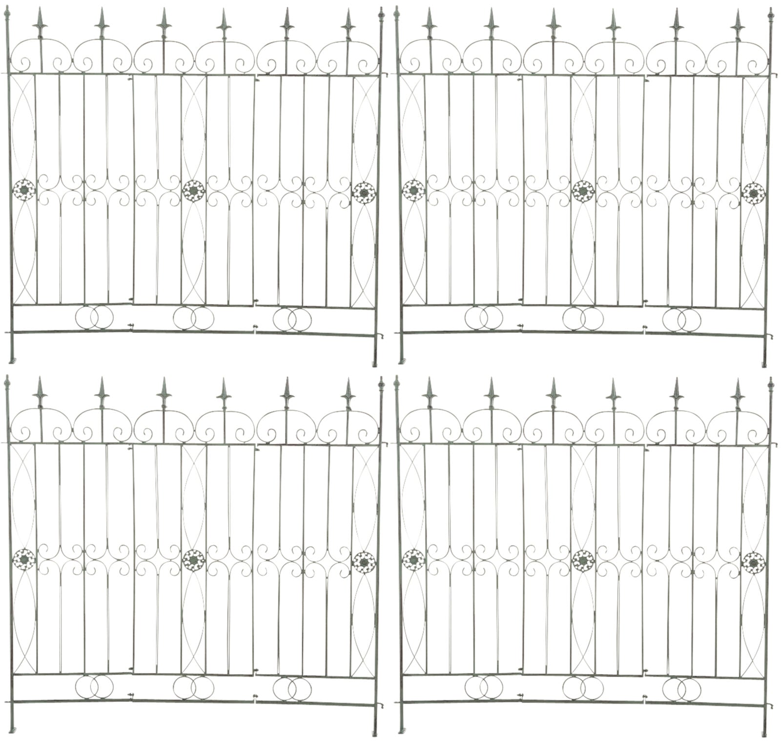 Set of 4 garden fences Chard