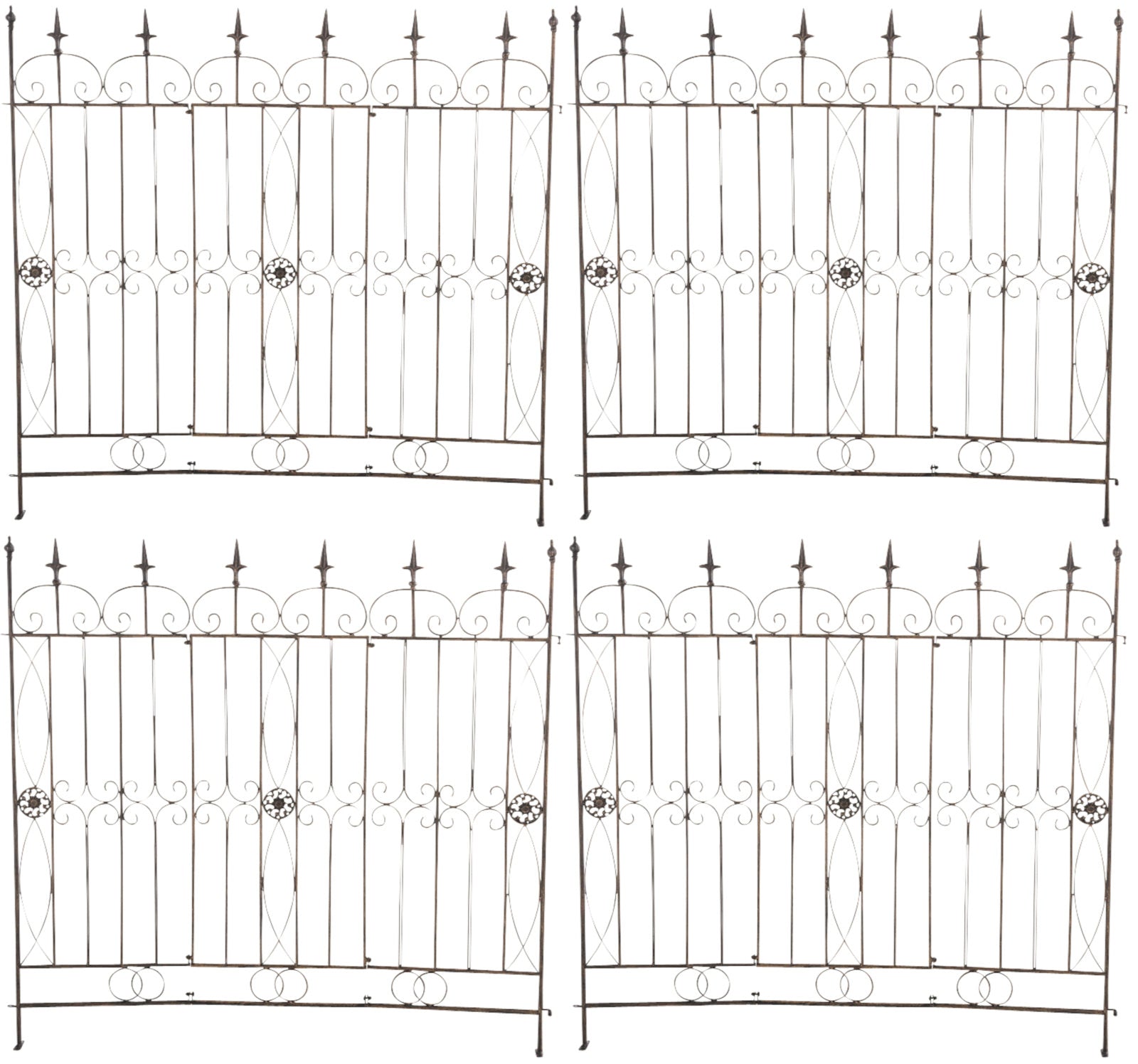 Set van 4 tuinhekken Snijbiet